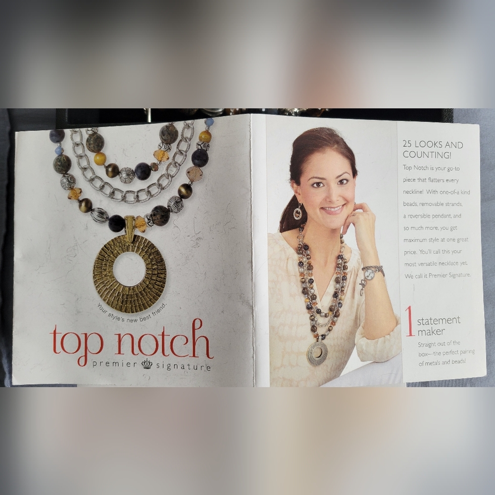 Premier Designs Jewelry "Top Notch" Siver and Gold Jewelry Set - Picture 2 of 5